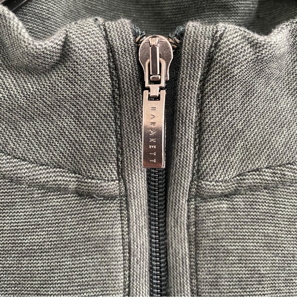 ROBERT BARAKETT Cotton Green Quarter Zip Mock Neck Sweater Women’s Small - Picture 5 of 10